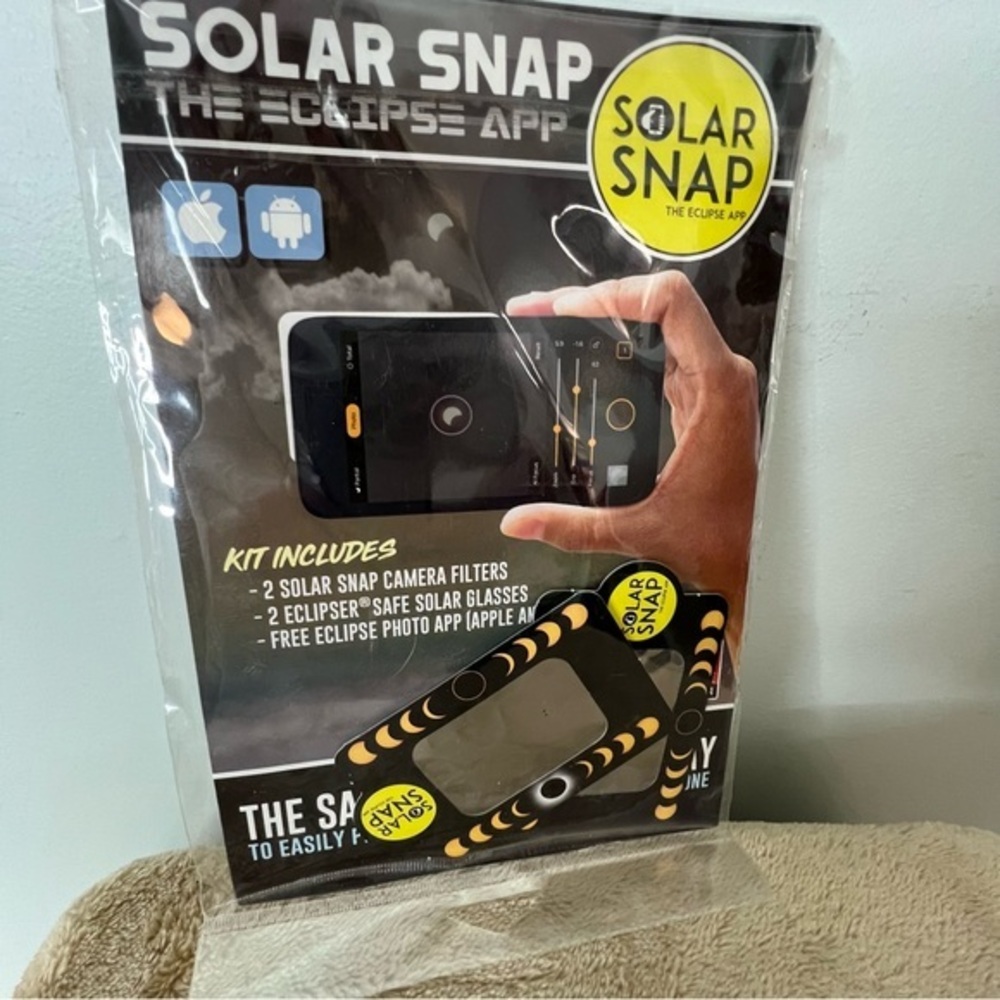 Solar Snap Eclipse Photography Kit Phone Camera Solar Filters + Eclipse Glasses